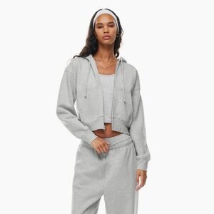 Cozy Sweatfleece Boyfriend Boxy Zip Hoodie